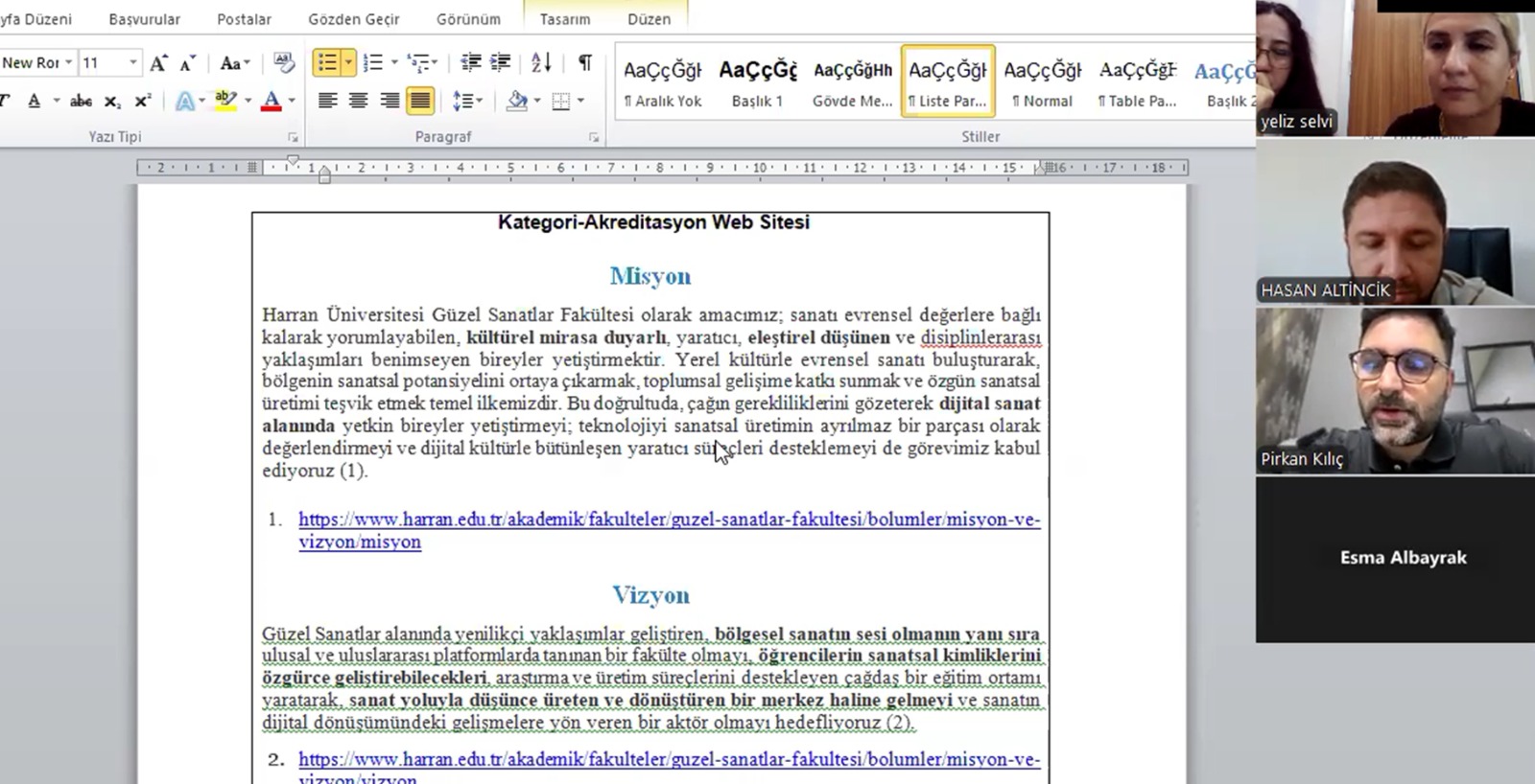 Birim Misyon, Vizyon ve Politikalarının Güncellenmesi Toplantısı